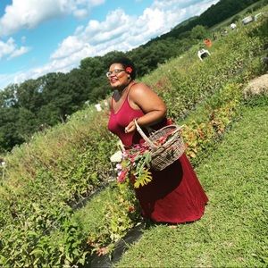 Plus size harem maxi dress burgundy black